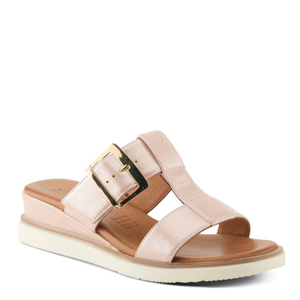 NEW SPRING STEP SHOES women's seaport sandal in pink metallic